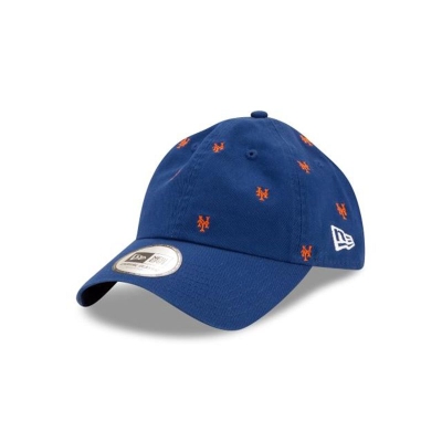 Sapca New Era New York Mets MLB All Over Logo Casual Classic Adjustable - Albastri